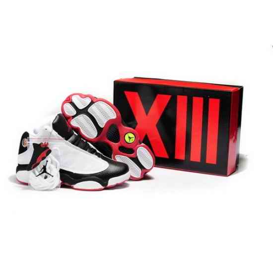 2013 New Air Jordan 13 Shoes DMP White Black Red Shoes Online